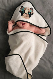 Kids wrapping sheet cute Hooded Towel
