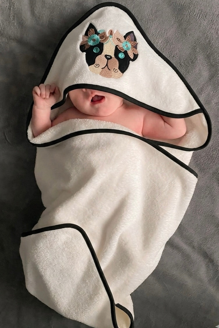 Kids wrapping sheet cute Hooded Towel