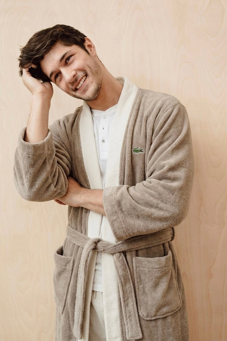 Luxury Lacoste Cotton Bathrobe | Soft & Absorbent | skin