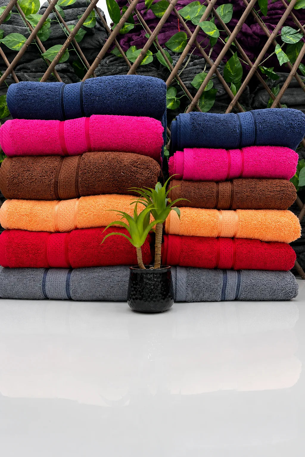 Premium 100% Pure Cotton Towel Set – Pack of 3
