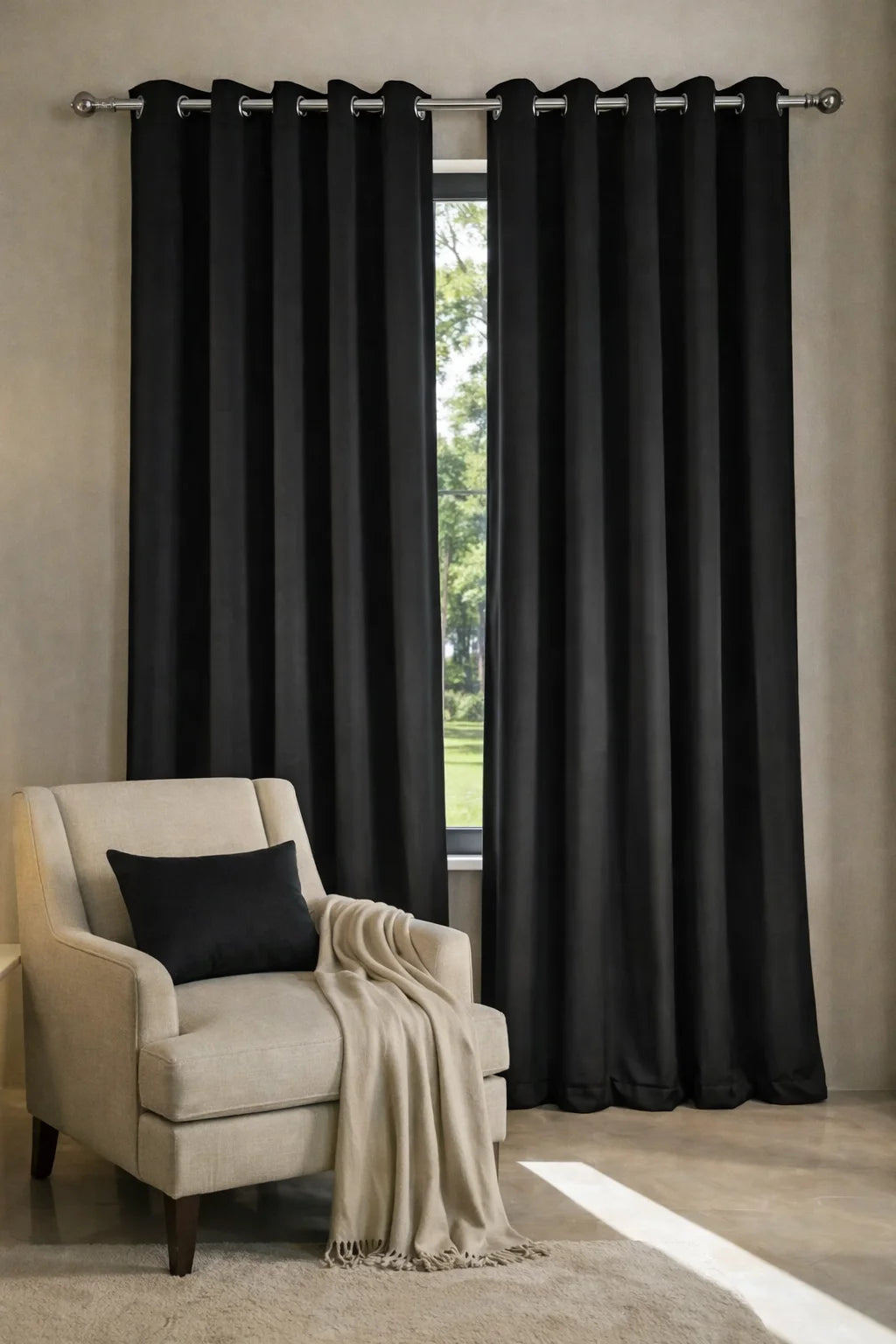 2pcs Premium Velvet Curtain for Bedroom & Living  Room 54 x 96 Inches