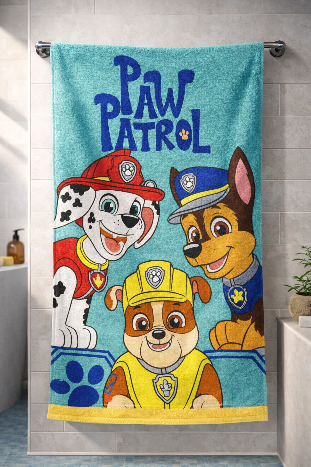 Playful Printed Towel for Kids – Bright Colors & Gentle Comfort