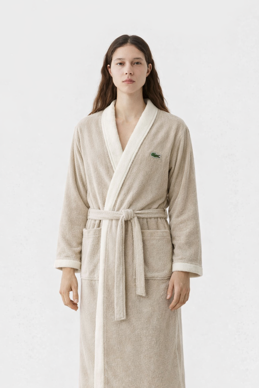 Luxury Lacoste Cotton Bathrobe | Soft & Absorbent | skin