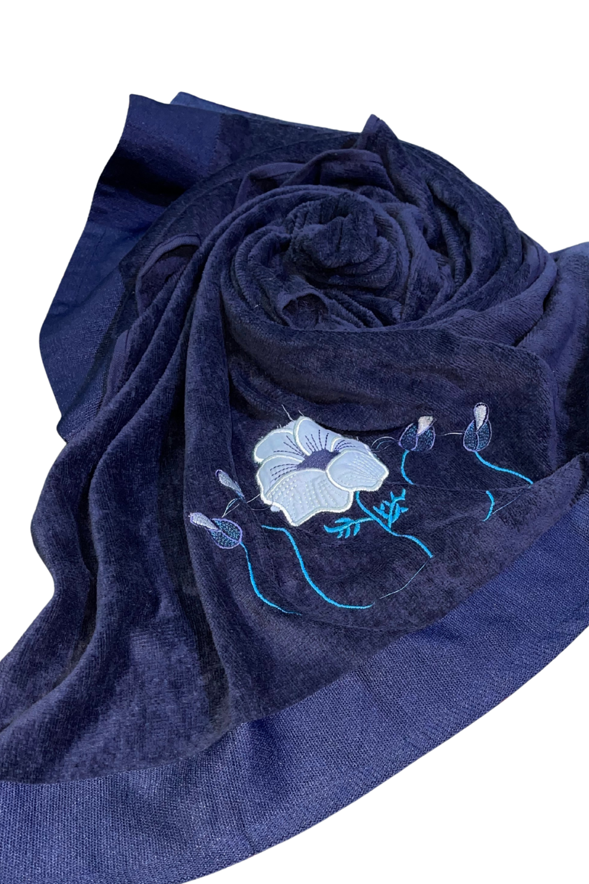 Navy Velvet Embroedry Towel pack of 2 | 30x60 inches | Embroedry set SALE