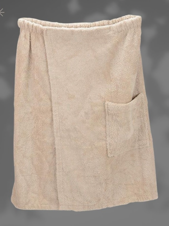 Indus Men's Shower Wrap | skin brown 100% cotton