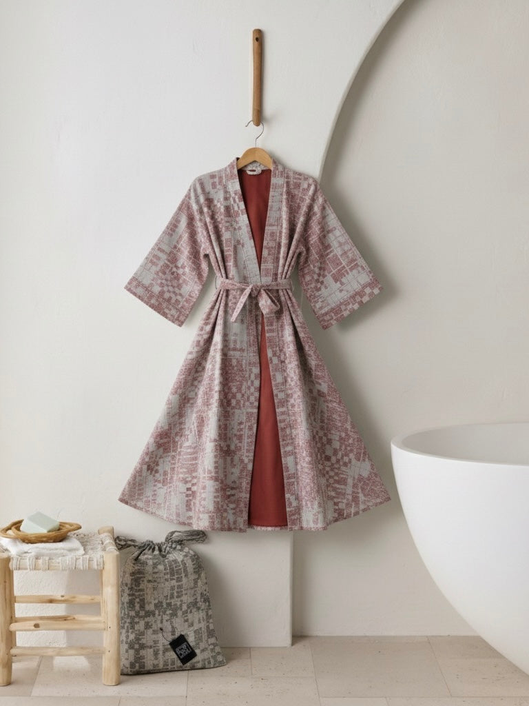 Waffle Bathrobe | beautiful diet yarn Bathrobe Set | women | Soft & Stylish
