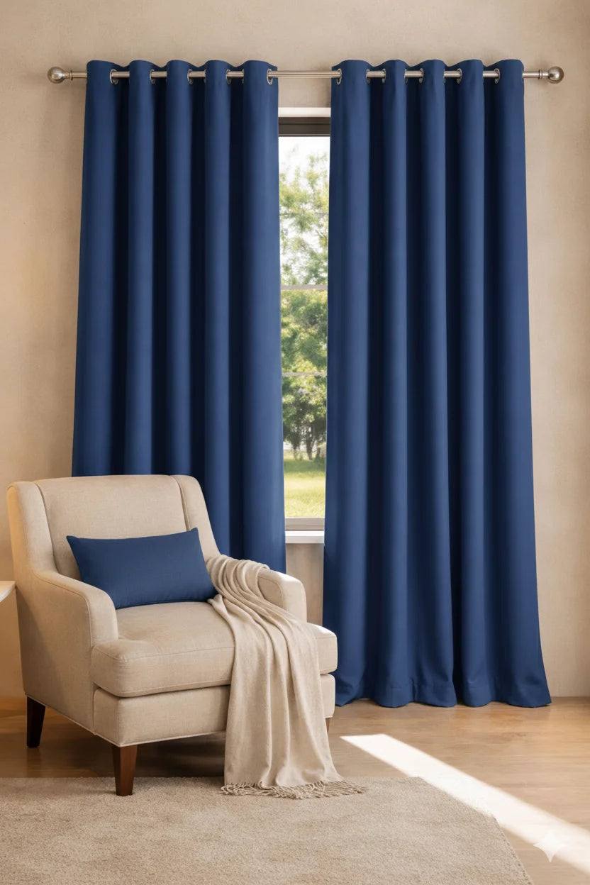 2pcs Premium Velvet Curtain for Bedroom & Living  Room 54 x 96 Inches
