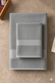 2-Pcs Premium Cotton Towel Set – Bath & Hand Towel