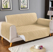 Ultrasonic Quilted Sofa Protector (Skin Golden)