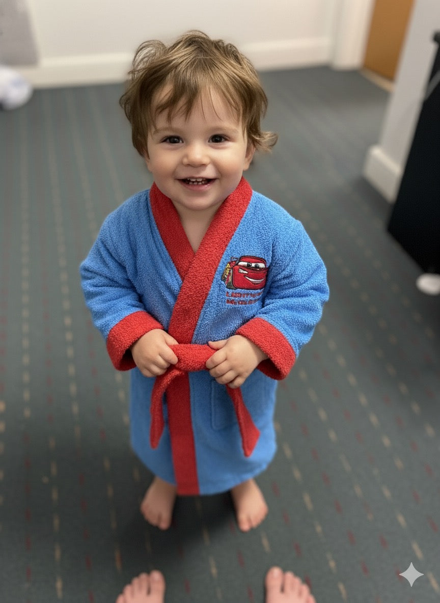 Lightning McQueen kids bathrobe | Under age 1 to 4 year