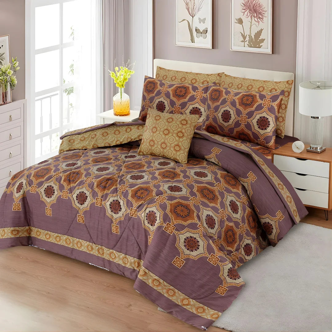 Premium King Size 7-Piece Comforter Set | Complete Bedding Collection