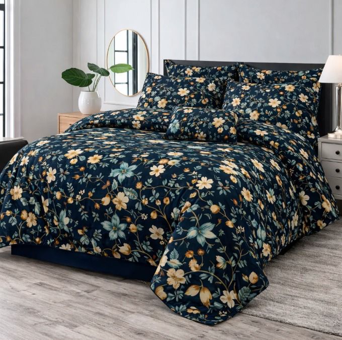 Premium King Size 7-Piece Comforter Set | Complete Bedding Collection