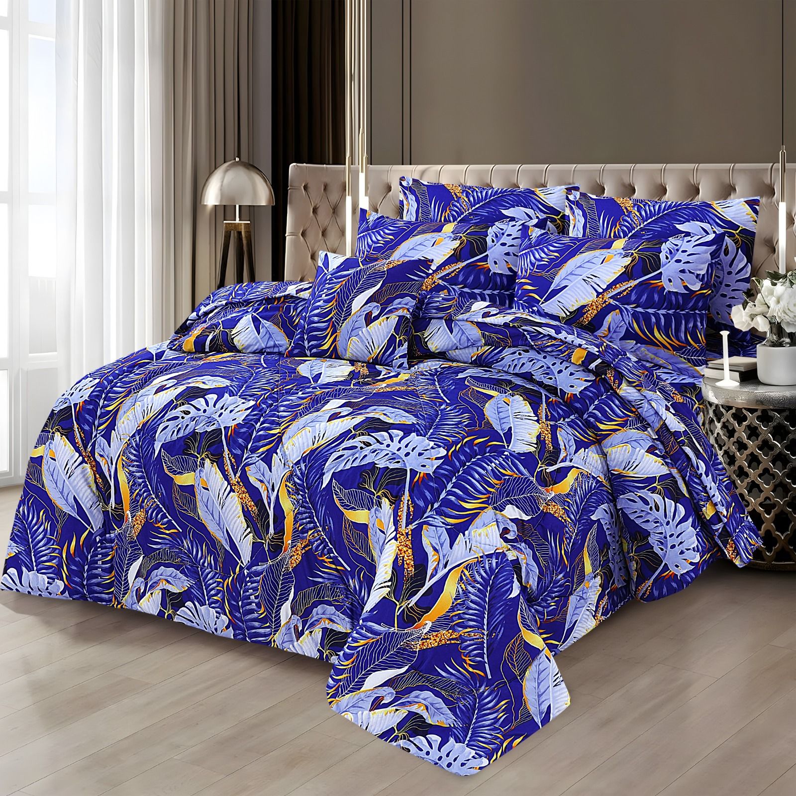 Premium King Size 7-Piece Comforter Set | Complete Bedding Collection