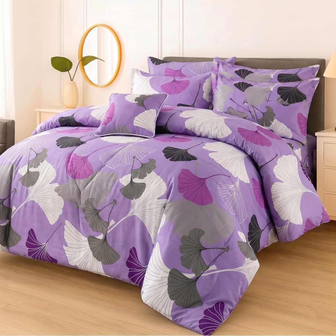 Premium King Size 7-Piece Comforter Set | Complete Bedding Collection