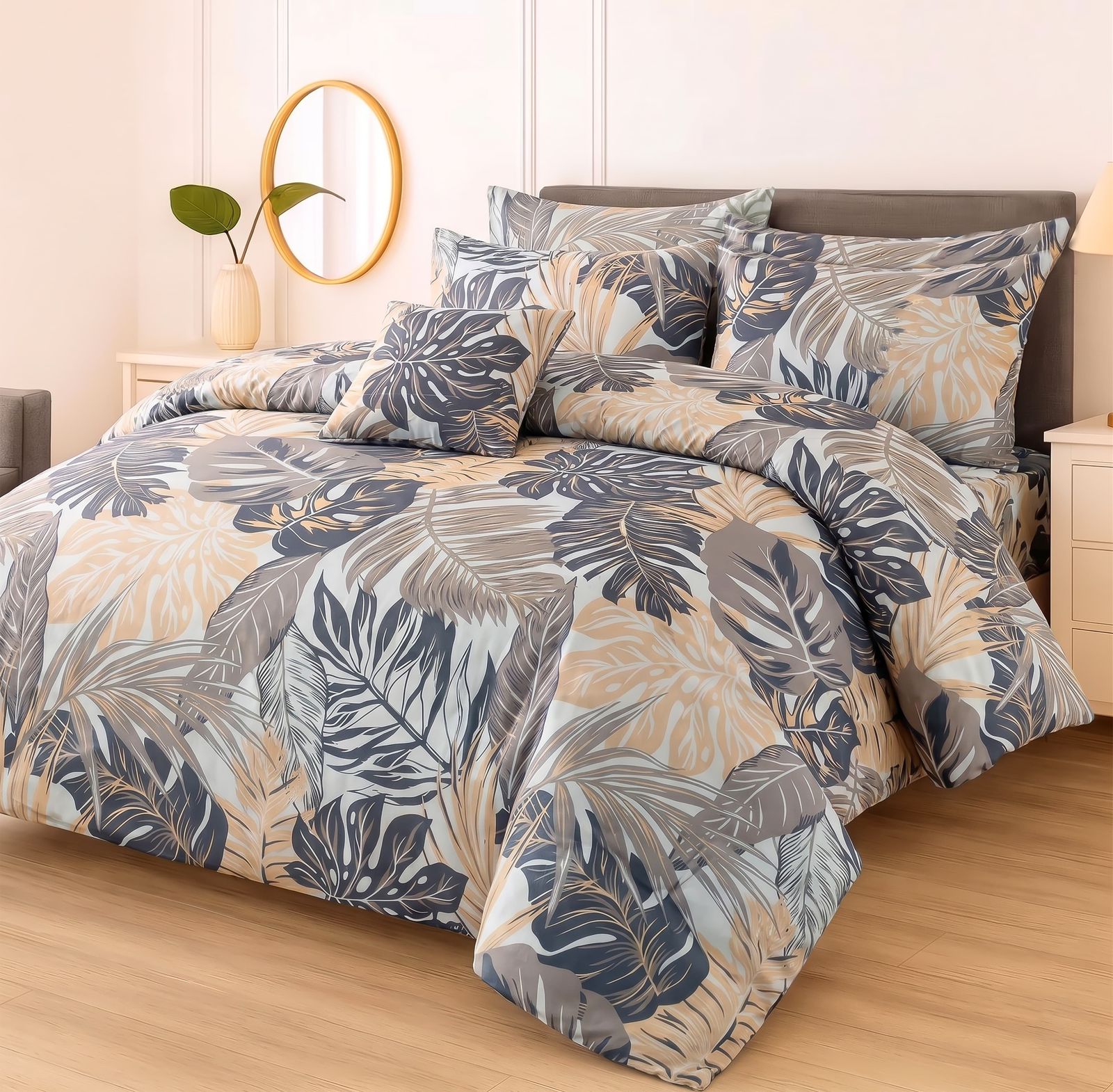 Premium King Size 7-Piece Comforter Set | Complete Bedding Collection