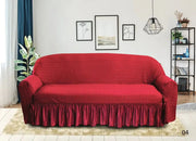 Frill Butterfly Sofa Cover (Maroon)