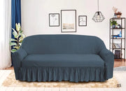 Frill Butterfly Sofa Cover (Turkish Blue)