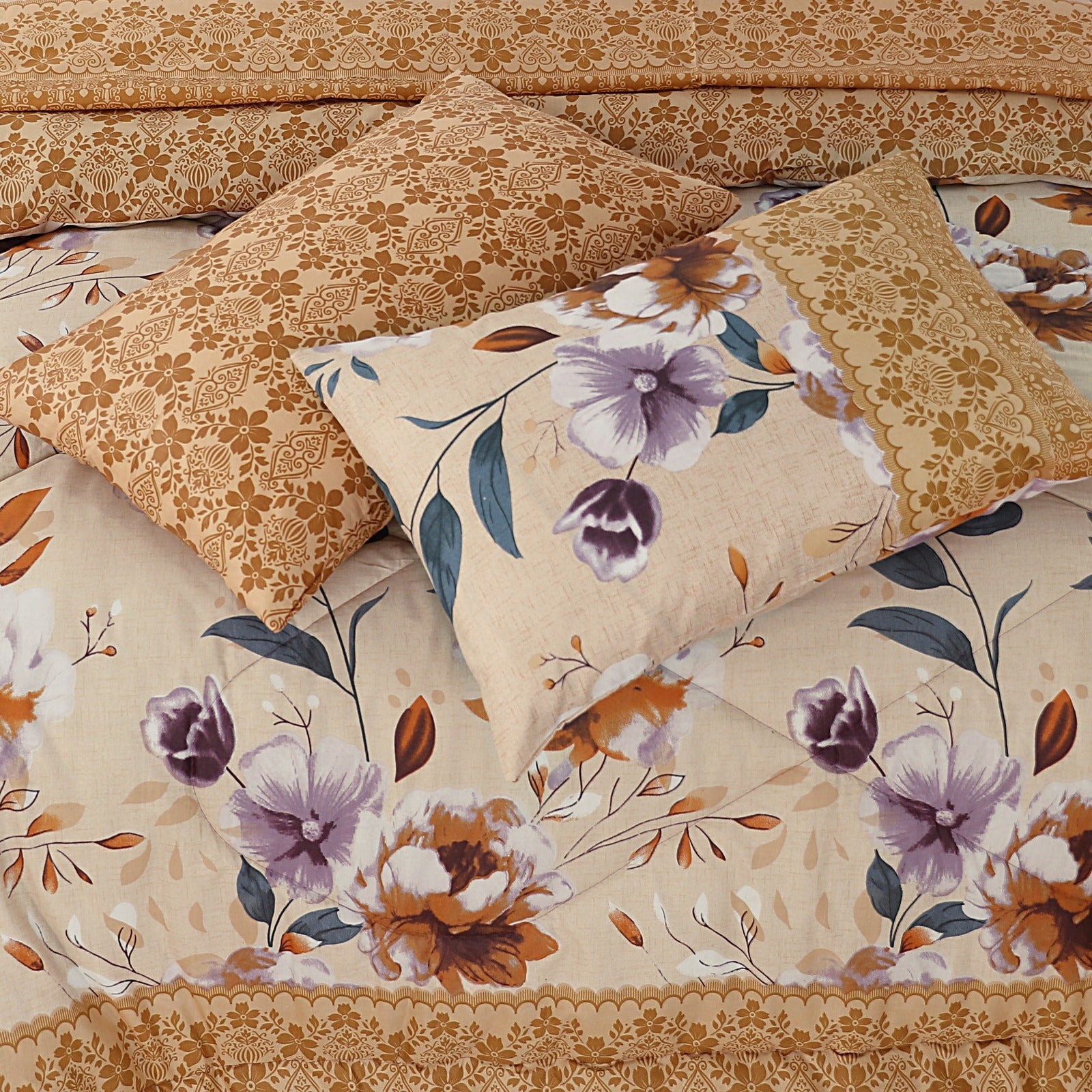 Premium King Size 7-Piece Comforter Set | Complete Bedding Collection