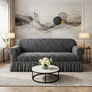 Zebra Stripe Gersey Sofa Covers (Gray)