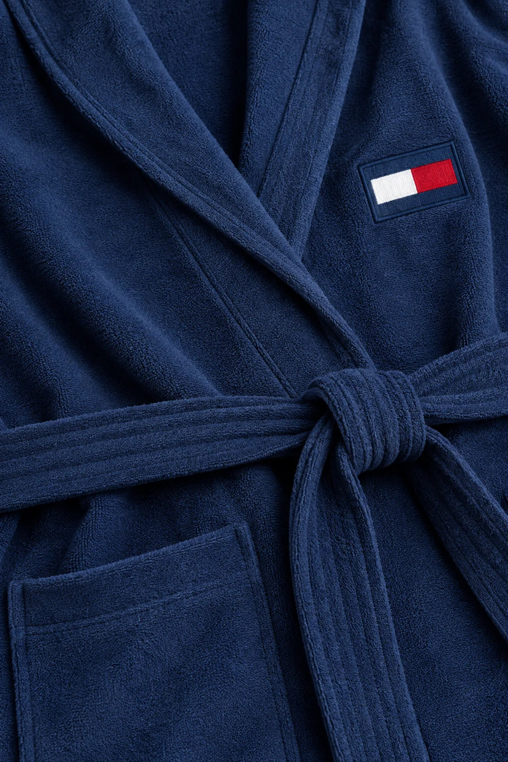 Tommy Hilfiger Kids Bathrobe – Navy & Pink | (Ages 8, 10, 12 & 14 Years)