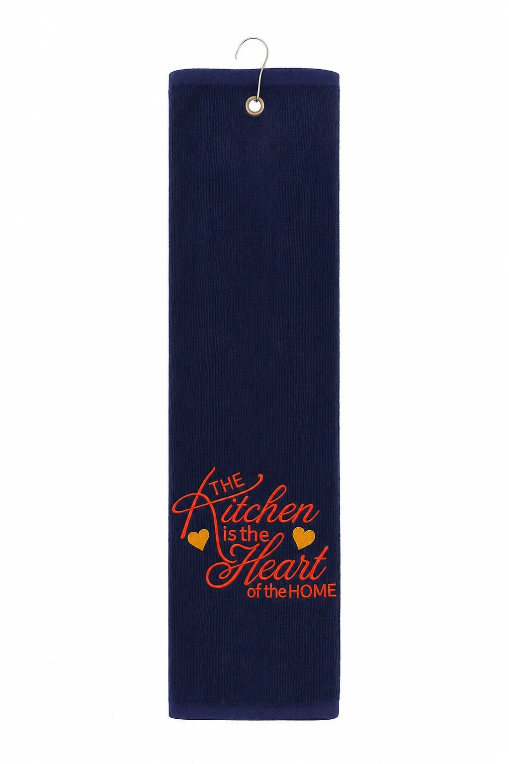 Premium Embroidered Kitchen Duster – 12 × 20 Inches | Beautiful Quote Desig