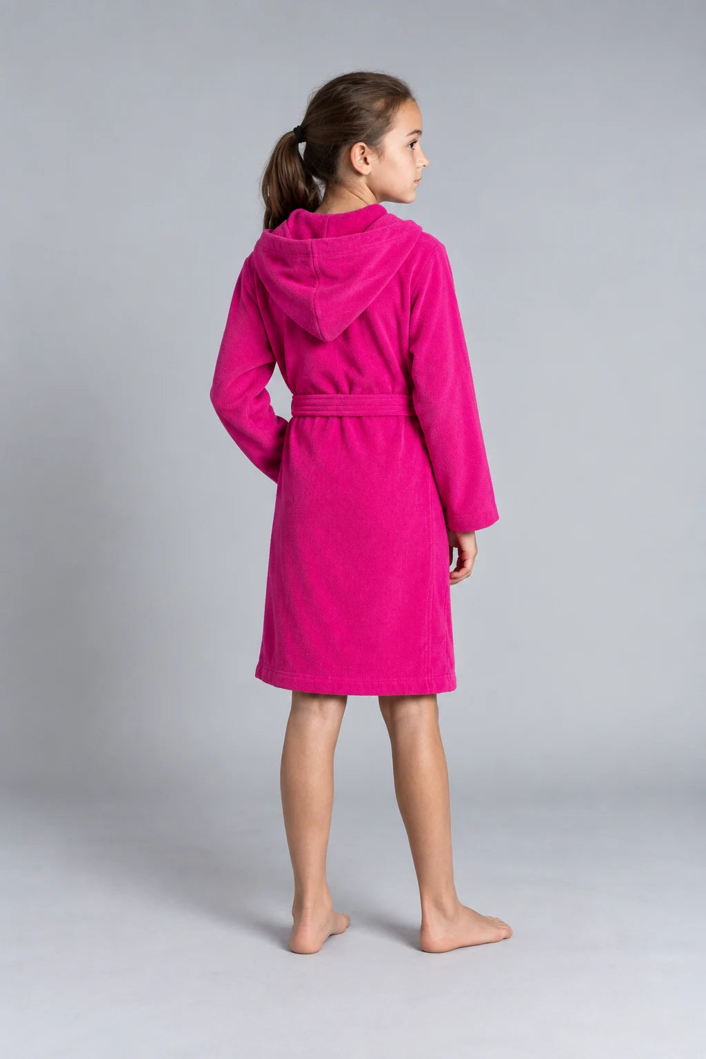 Tommy Hilfiger Kids Bathrobe – Navy & Pink | (Ages 8, 10, 12 & 14 Years)