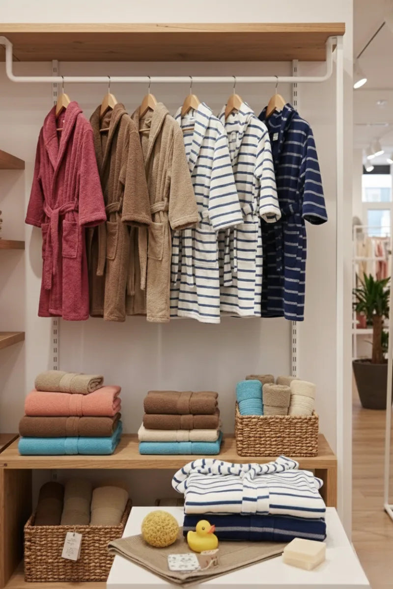 Kids Cotton Velvet Bathrobes (Available in Multiple Colors)