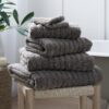 FLUFFY TOWEL | Set of 5 Towels Gray | Zero twist