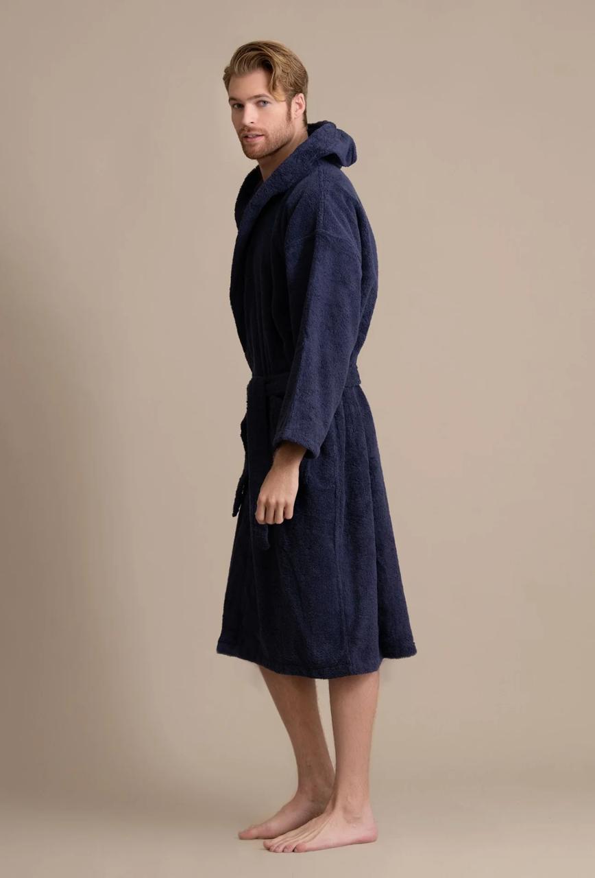 Hoodie Bathrobe (navy blue)