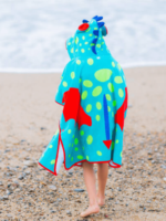 Green Hoodie Towel | Kid Bath Towel | Printed poncho