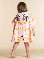 Pink Hoodie Towel | Kid Bath Towel | Printed poncho