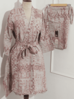 Coral Cotton Bathrobe Set | Unisex | Soft & Breathable