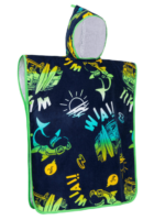 Kids black Hoddie Towel | Kid Bath Towel | Printed poncho