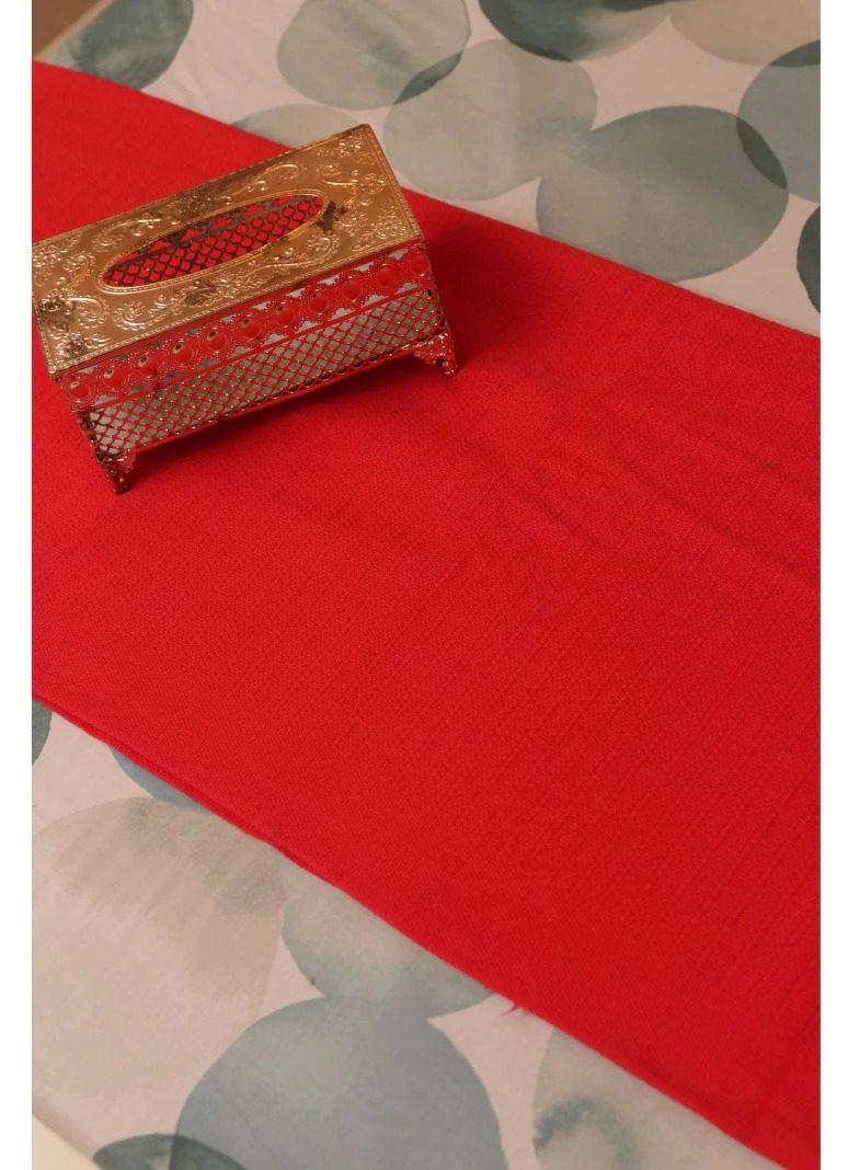 Red Cozy Cotton Thermal Blanket by Sonex Textile – Soft & Breathable, All-Season Comfort singel bed