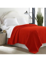 Red Cozy Cotton Thermal Blanket by Sonex Textile – Soft & Breathable, All-Season Comfort singel bed