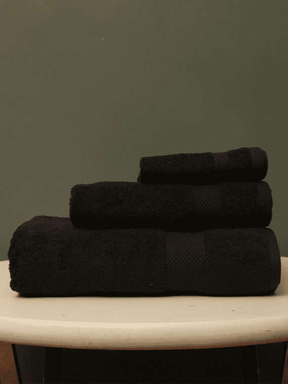 Black Diamond Towel Set | 3-Pcs | ST-305