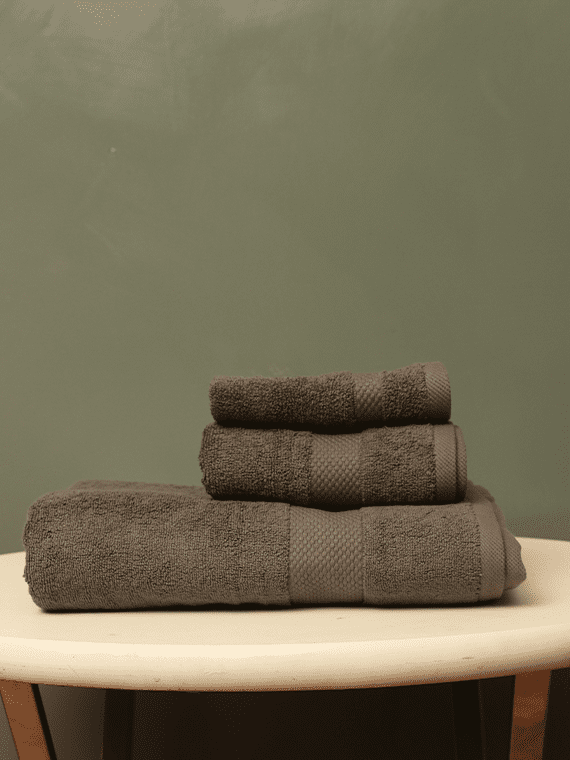 Brown Diamond Towel Set | 3-Pcs | ST-309