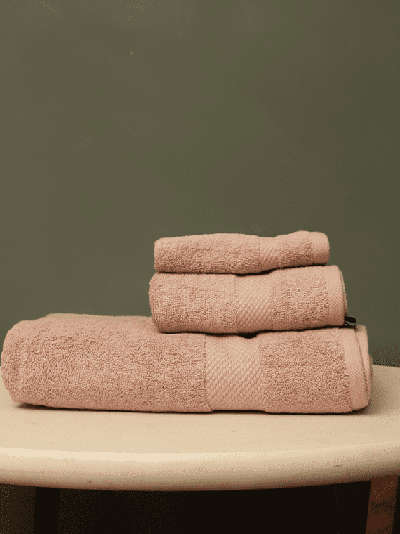 Rose Gold Diamond Towel Set | 3-Pcs | ST-3012