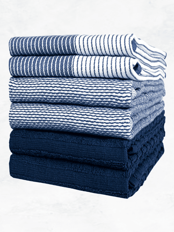 Export Quality Flat & Terry Kitchen Towel | blue Kitchen Towel