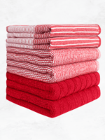 Export Quality Flat & Terry Kitchen Towel Brown | Red Kitchen kitchen
