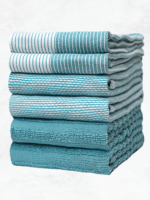 Export Quality Flat & Terry Kitchen Towel | Teal Kitchen Towel
