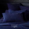NAVY Cotton Waffle Weave King Size Blanket | Lightweight | Breathable | Summer | AC Comforter