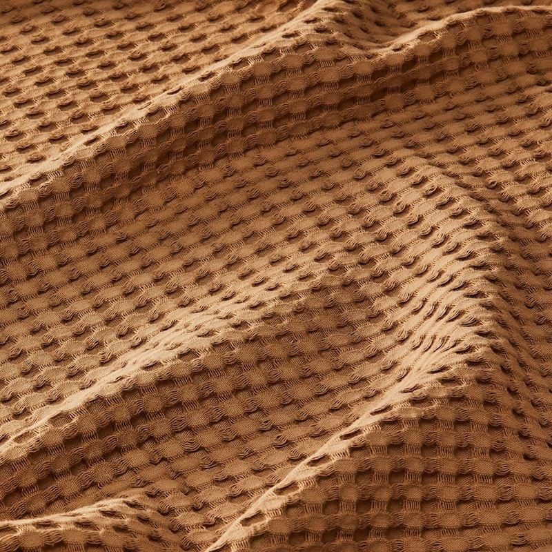 Beige Cotton Waffle Weave King Size Blanket | Lightweight | Breathable | Summer | AC Comforter