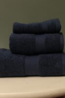 Navy Blue Diamond Towel Set | 3-Pcs | ST-306