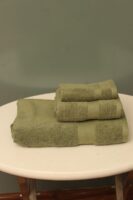 Parrot Green Diamond Towel Set | 3-Pcs | ST-307