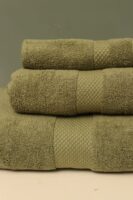 Parrot Green Diamond Towel Set | 3-Pcs | ST-307