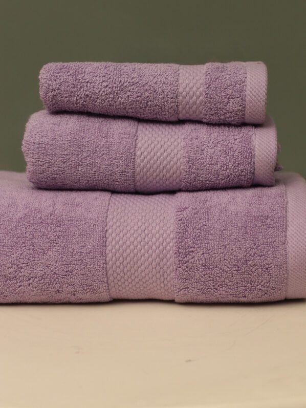 Purple Diamond Towel Set