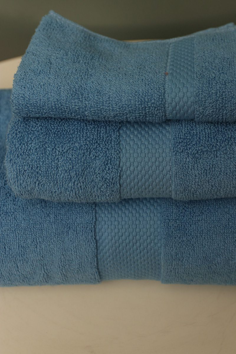 Sky BlueDiamond Towel Set | 3-Pcs | ST-3014