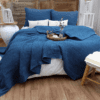 TEAL Cotton Waffle Weave King Size Blanket | Lightweight | Breathable | Summer | AC Comforter