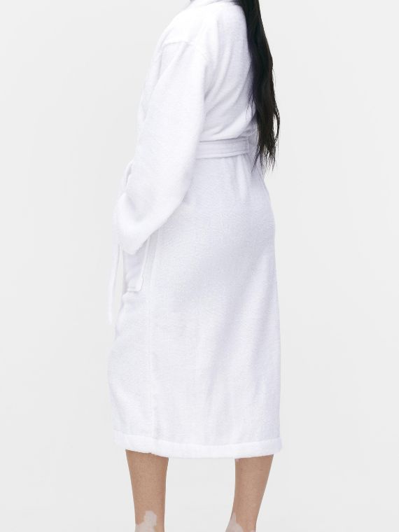 White Zero Twist Bathrobe | 100% cotton BATHGONE
